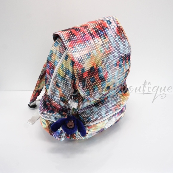 NWT New Kipling BP4391 Ezra Travel Bag Backpack Polyester Radiant Zoom Multi 129 main image 6